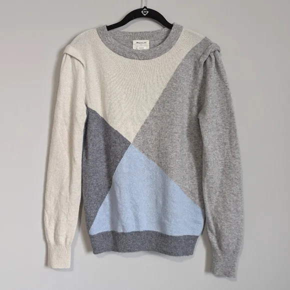 Maison 123 Cashmere Color Block Sweater - Picture 1 of 7